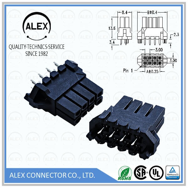 Dual Row Vertical Header / .118"(3.00mm) BTB Vertical Header